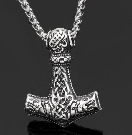 Asgard Crafted Circular Horn Rune Pendant Chain [product_type] Dan Paige Digital dvn6ke-1j.myshopify.com Fenrir Mjolnir Fenrir Mjolnir  