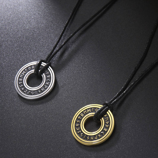 Asgard Crafted Circular Horn Rune Pendant Chain [product_type] Dan Paige Digital dvn6ke-1j.myshopify.com 