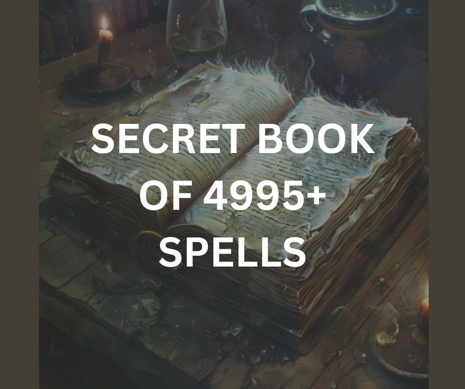 Secret 4995 Spell Book, Book of Shadows, Printable Grimoire, Wiccan, Witchcraft Spells, Magic pages, Occult, Witchy, BOS Spell [product_type] My Store dvn6ke-1j.myshopify.com 