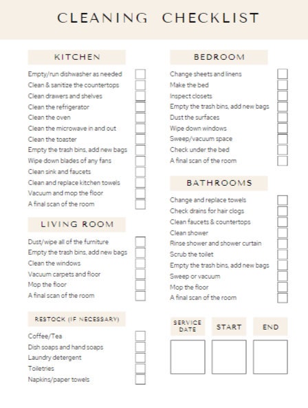 Air BNB Cleaning Checklist [product_type] My Store dvn6ke-1j.myshopify.com 